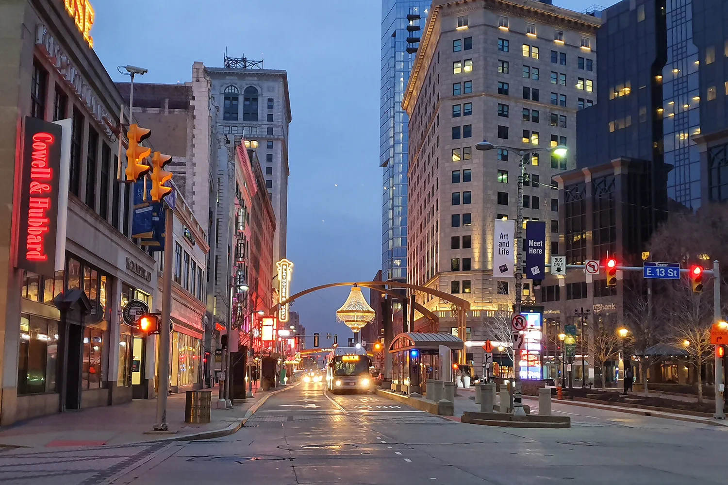 Downtown Cleveland Ohio skyline