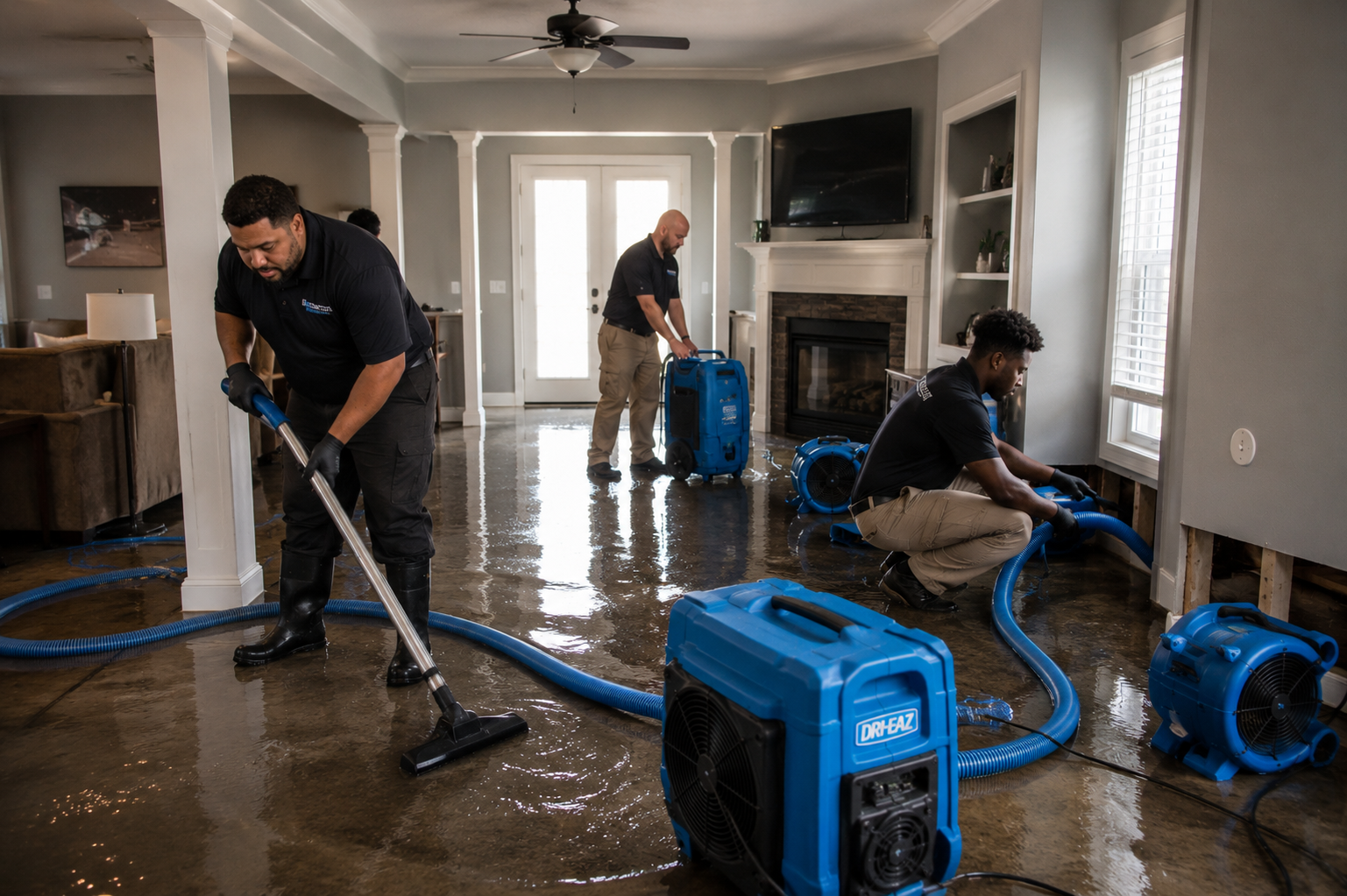 Water damage restoration team Cleveland Ohio