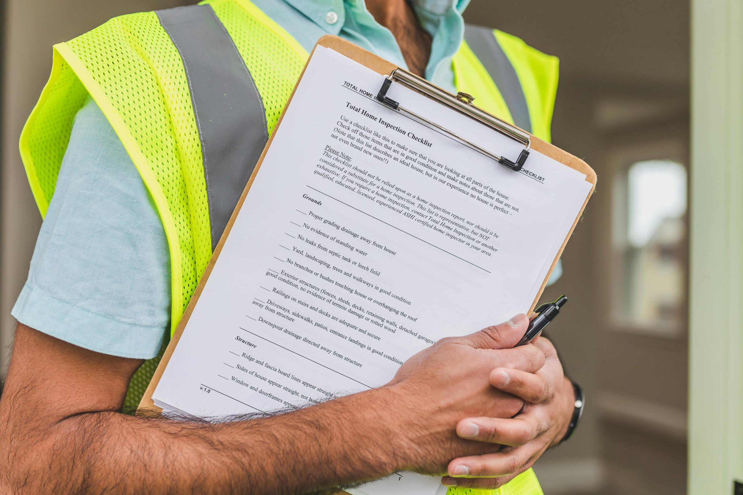 Insurance adjuster reviewing water damage claim in Cleveland Ohio